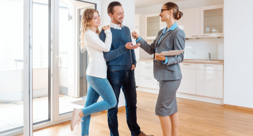 A family viewing a home in Vaughan, highlighting opportunities for buyers in today’s GTA market.”